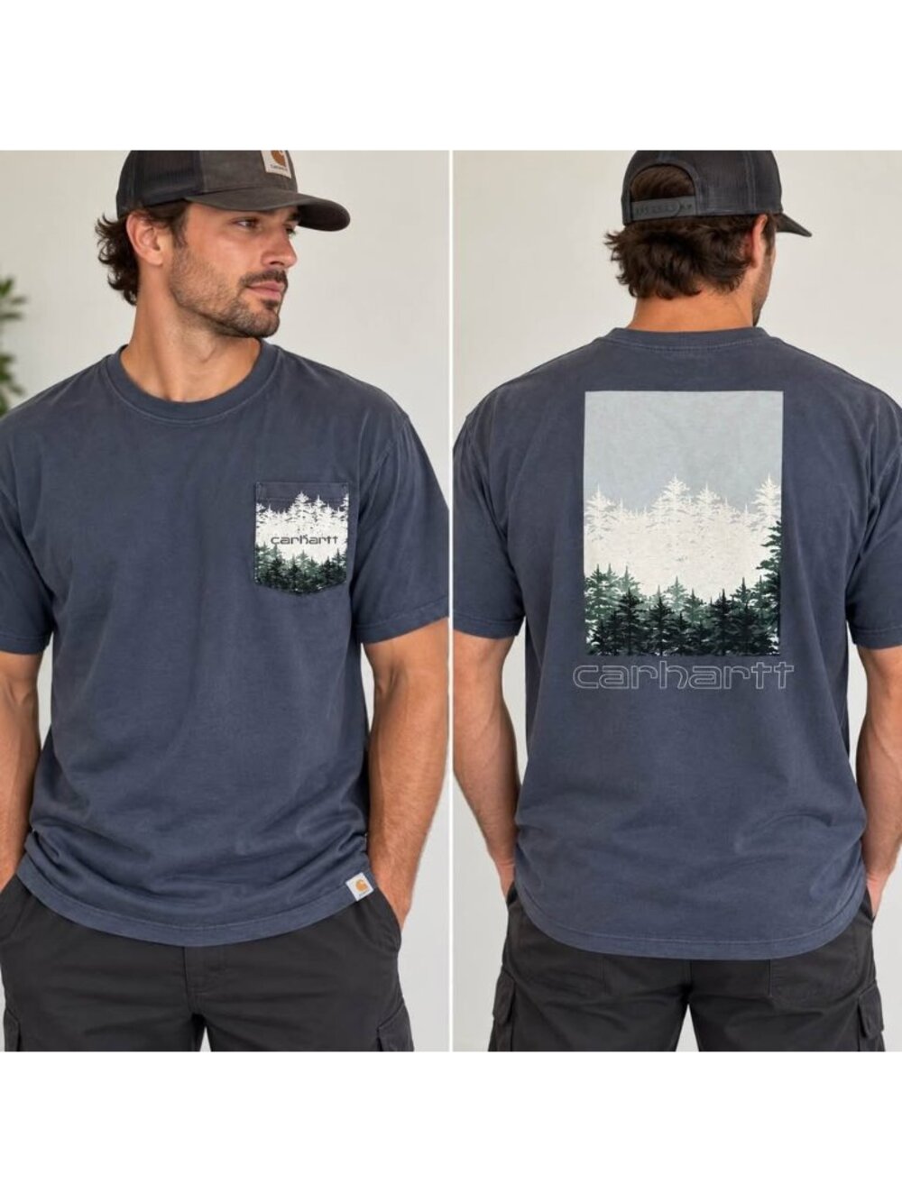 Carhartt Forest Graphic Pocket T-Shirt Men’s XL